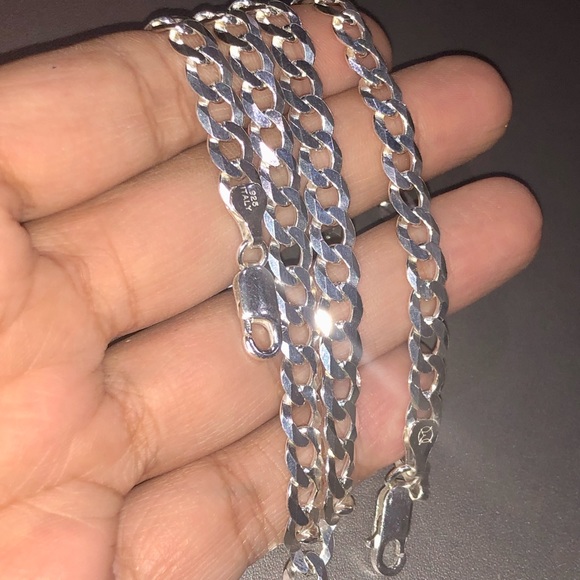 Solid not plated Cuban link chain & bracelet huge Black Friday sale! Best gift! - Picture 3 of 11